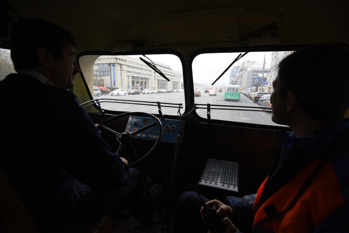 Праздник московского троллейбуса в Москве