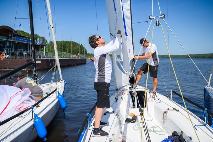 Регата на Пестовском водохранилище в Мытищах