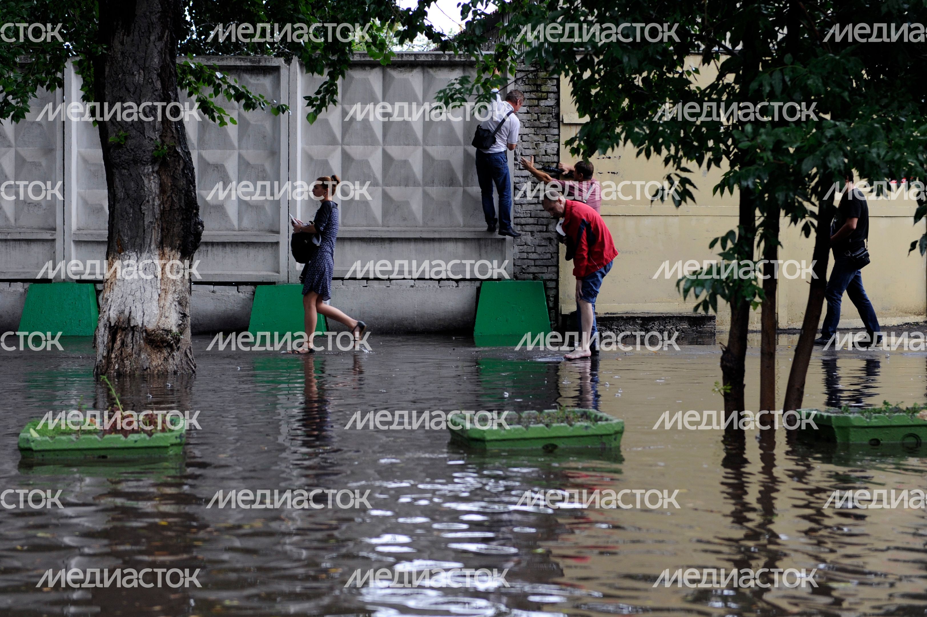 Сильный ливень прошел в Москве
