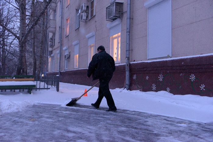 Снегопад в Москве