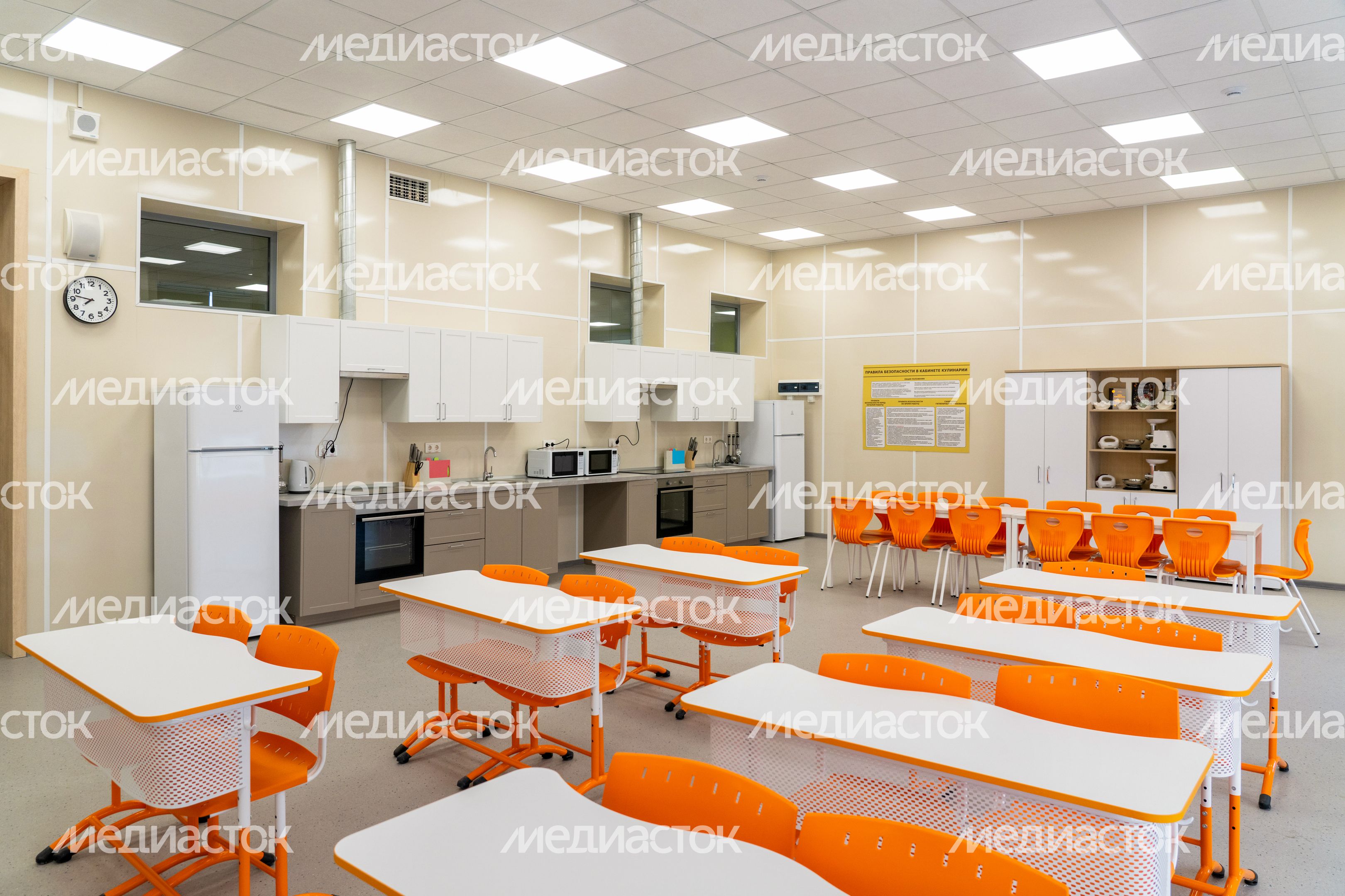 Кабинет домоводства в новым корпусе Немчиновского лицея в Одинцово Кабинет домоводства в новым корпусе Немчиновского лицея в Одинцово