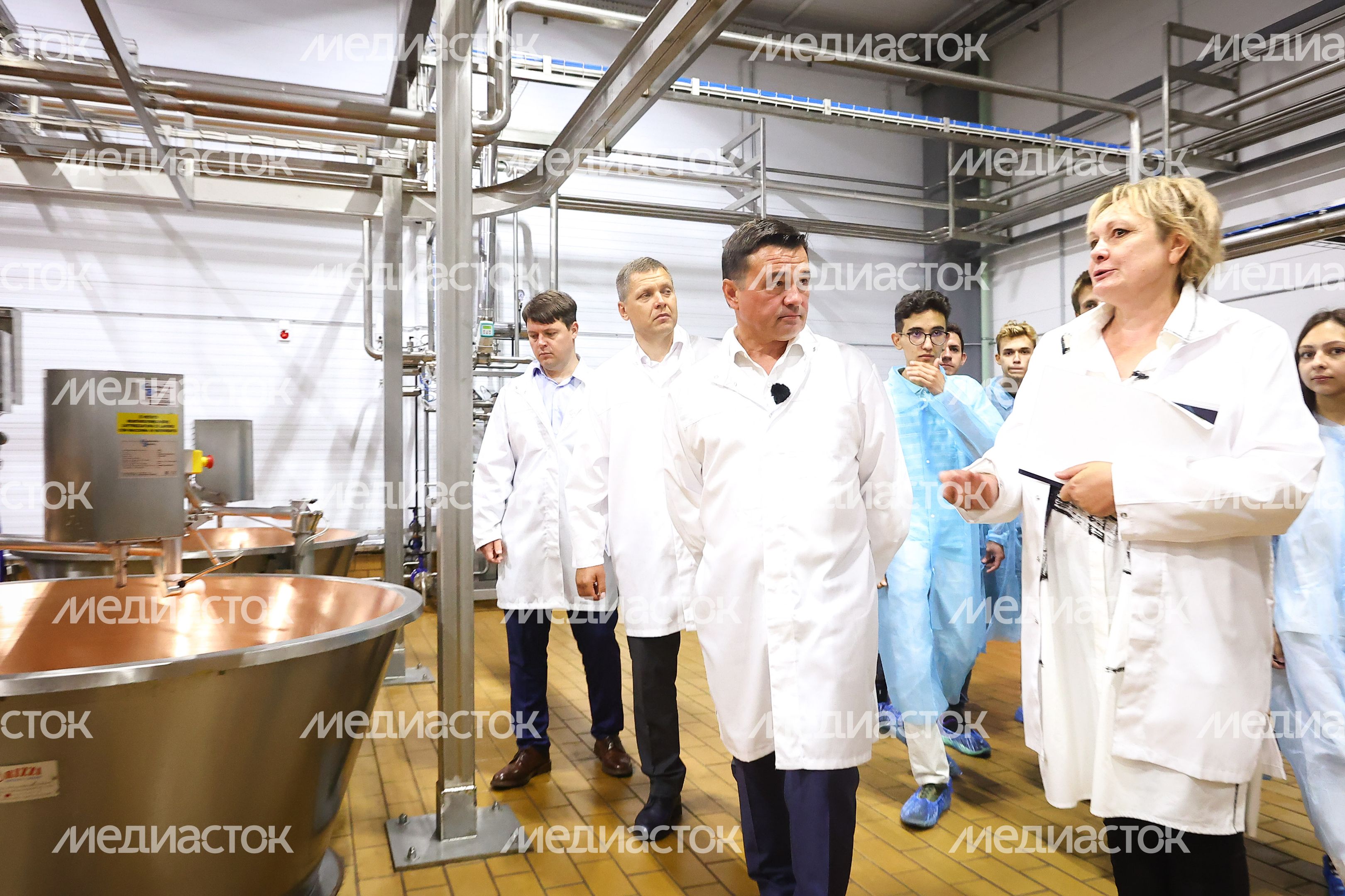 Посещение агропарка «Сырная долина» в Дмитровском округе Губернатором Подмосковья