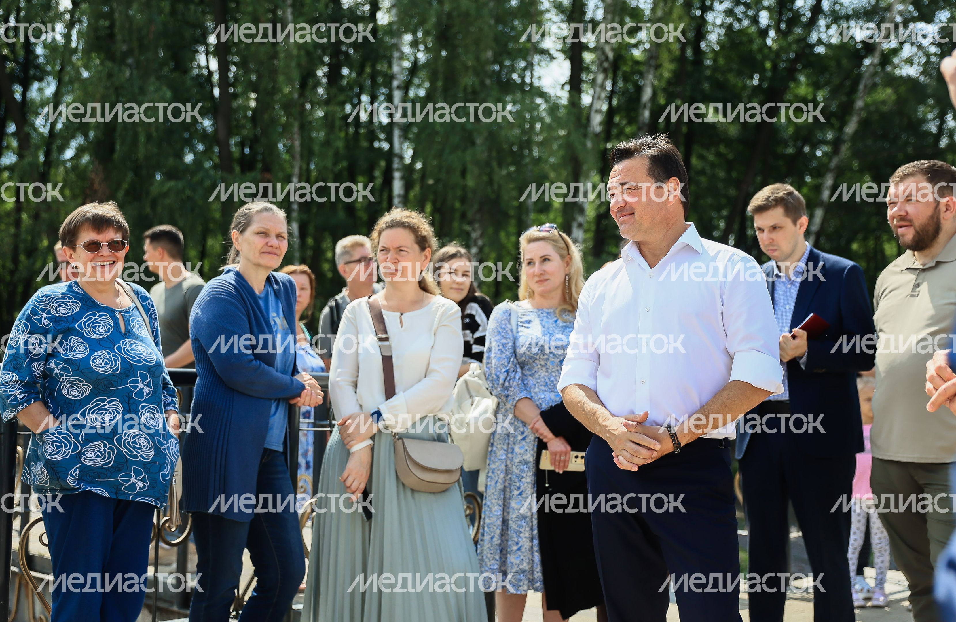 Проверка хода работ по очистке Малаховского озера Губернатором Подмосковья