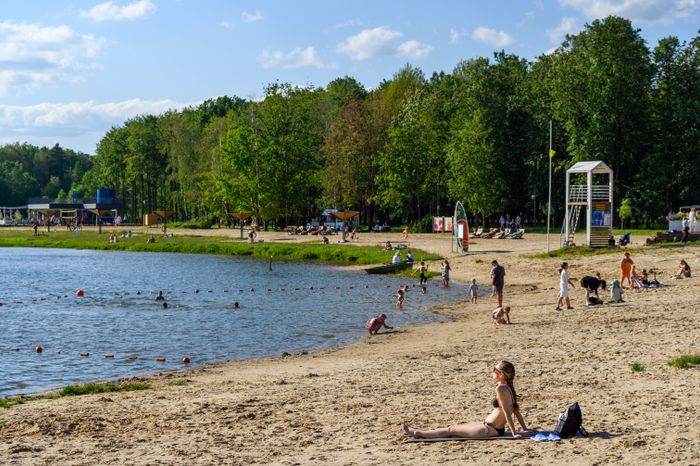 Пляж парка «Авангард» в Электростали