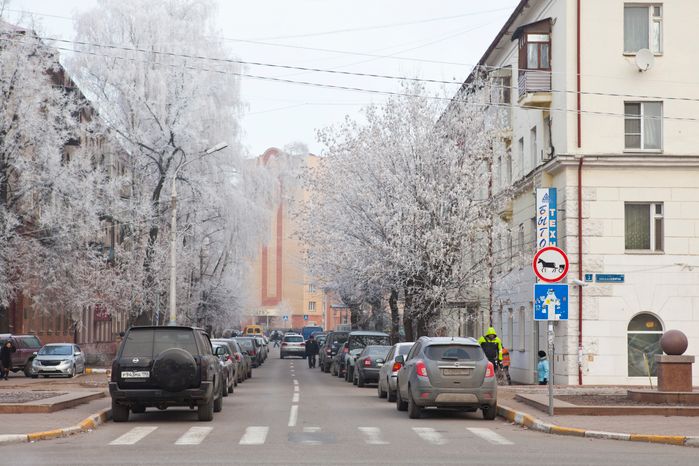 Морозная погода в Раменском