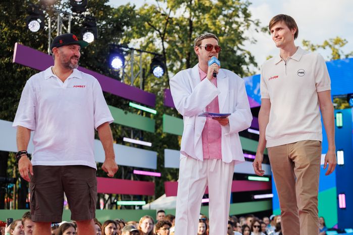 Хоккеист Александр Овечкин и баскетболист Андрей Кириленко на VK Fest -2024