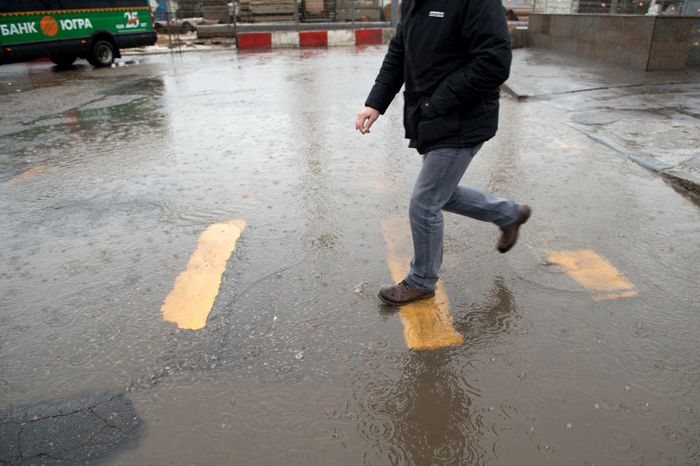 Дождь в Москве