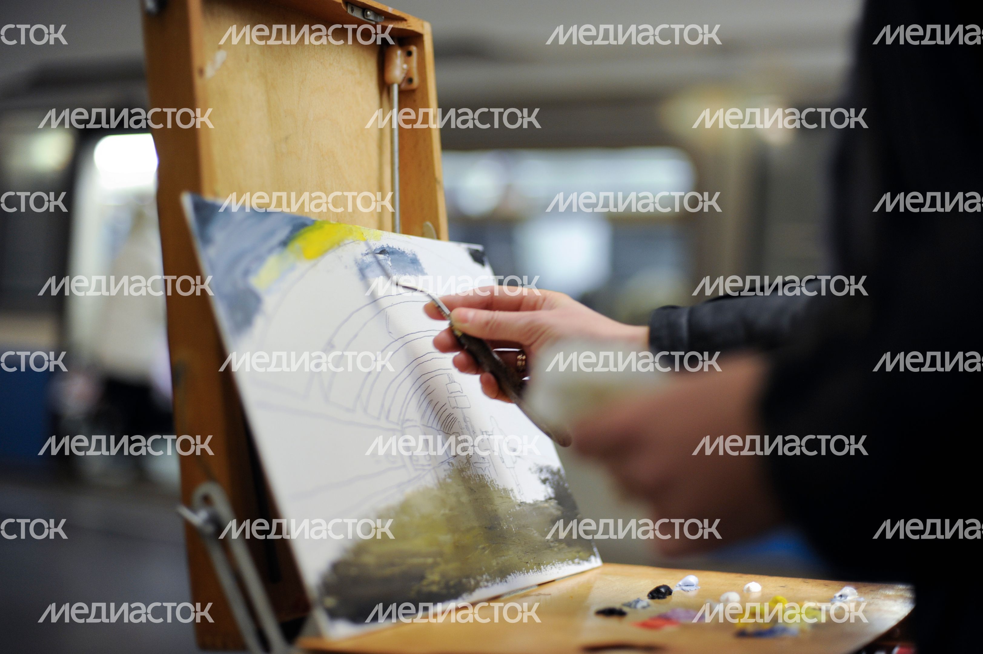 Акция «Пишем метро» в Московском метрополитене