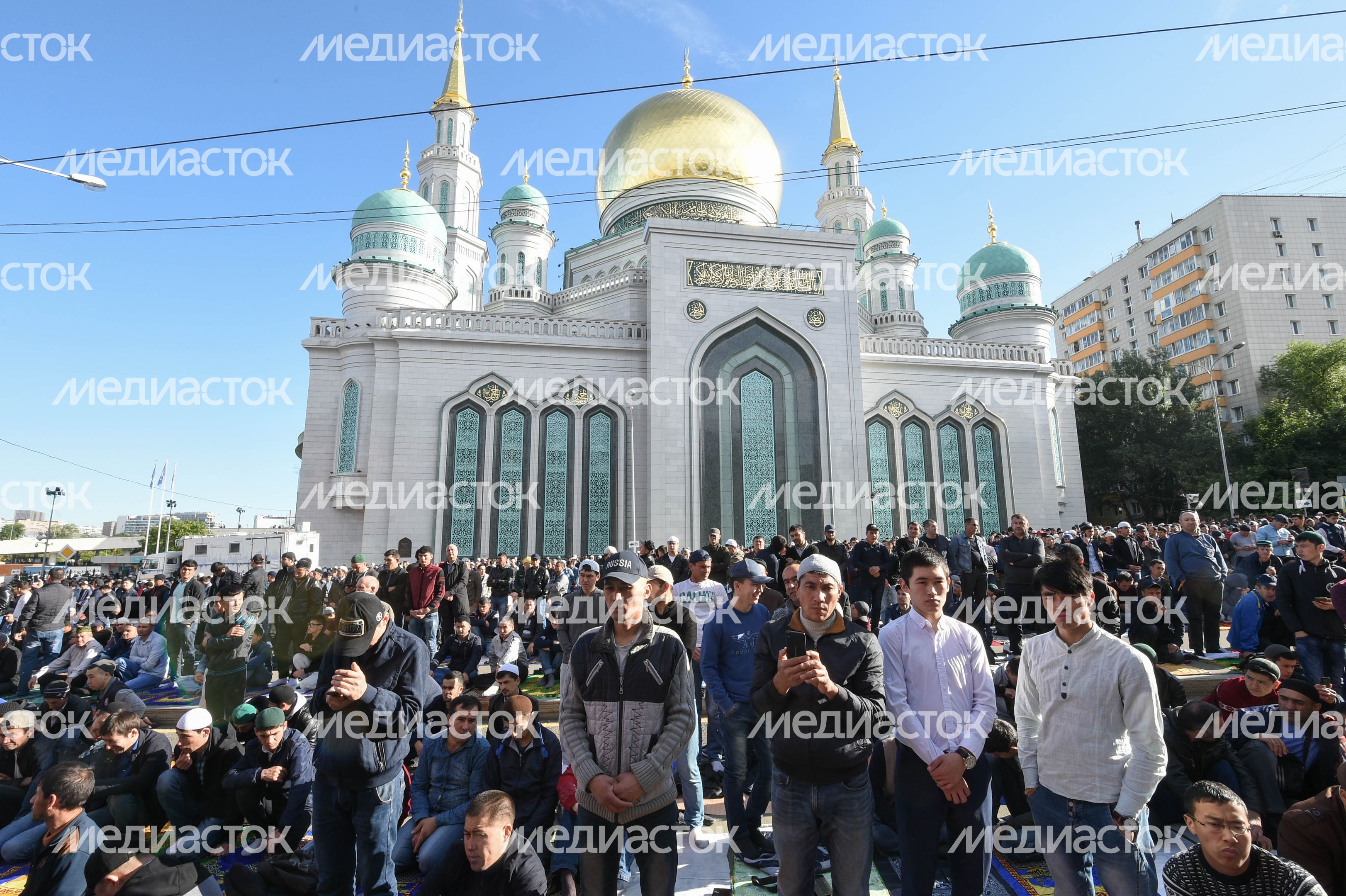 Празднование Ураза‑байрам в Москве в 2018 году