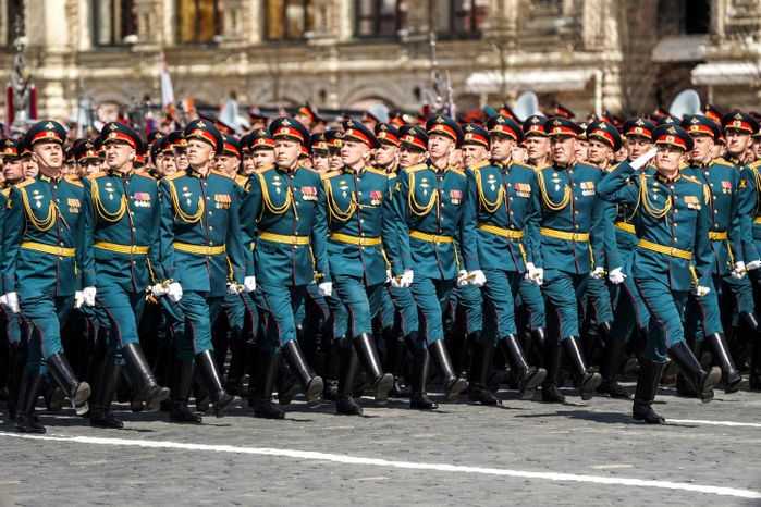 Генеральная репетиция парада Победы в Москве в 2021 году