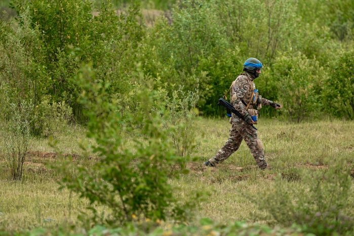 Реконструкция современных боевых действий в парке «Патриот» Одинцовского округа
