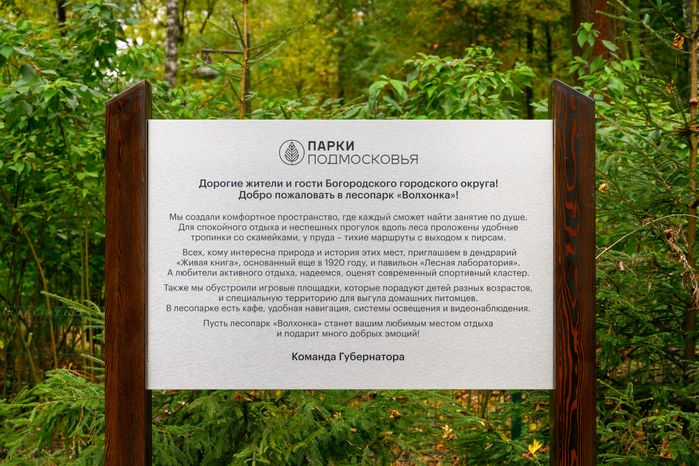 Лесопарк «Волхонка» осенью в Ногинске Богородского округа
