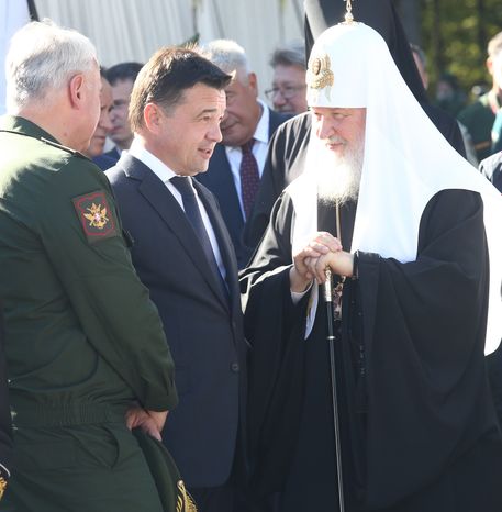 Заложение камня в основание главного храма Вооружённых сил Российской Федерации