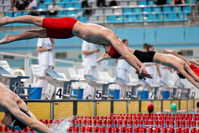 Чемпионат Московской области по плаванию на короткой воде в Рузе
