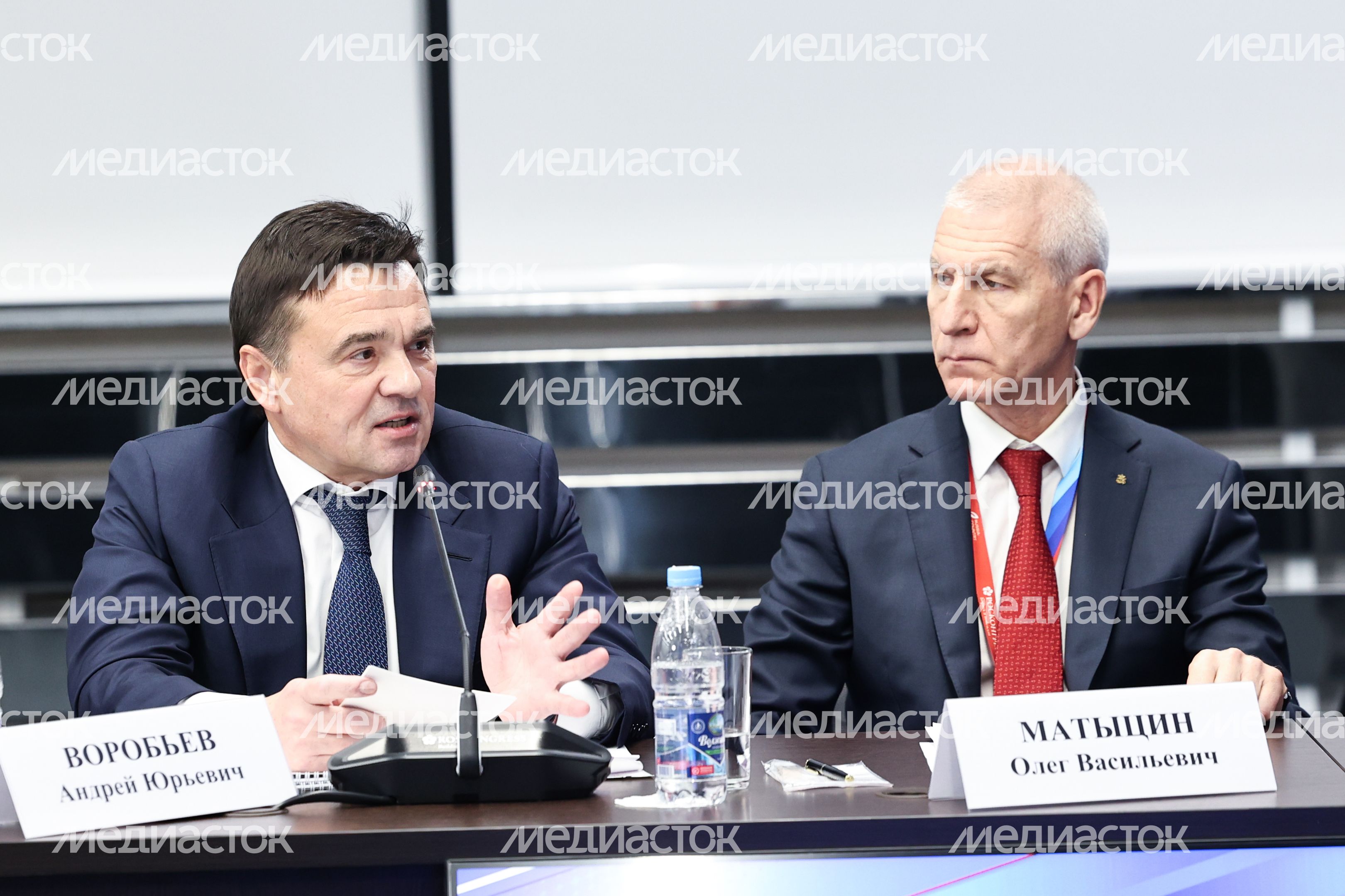 Андрей Воробьев и Олег Матыцин на Совете при президенте РФ по развитию физической культуры и спорта