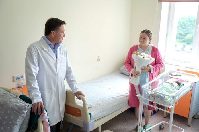 Андрей Воробьев дал старт строительству нового корпуса Видновского перинатального центра