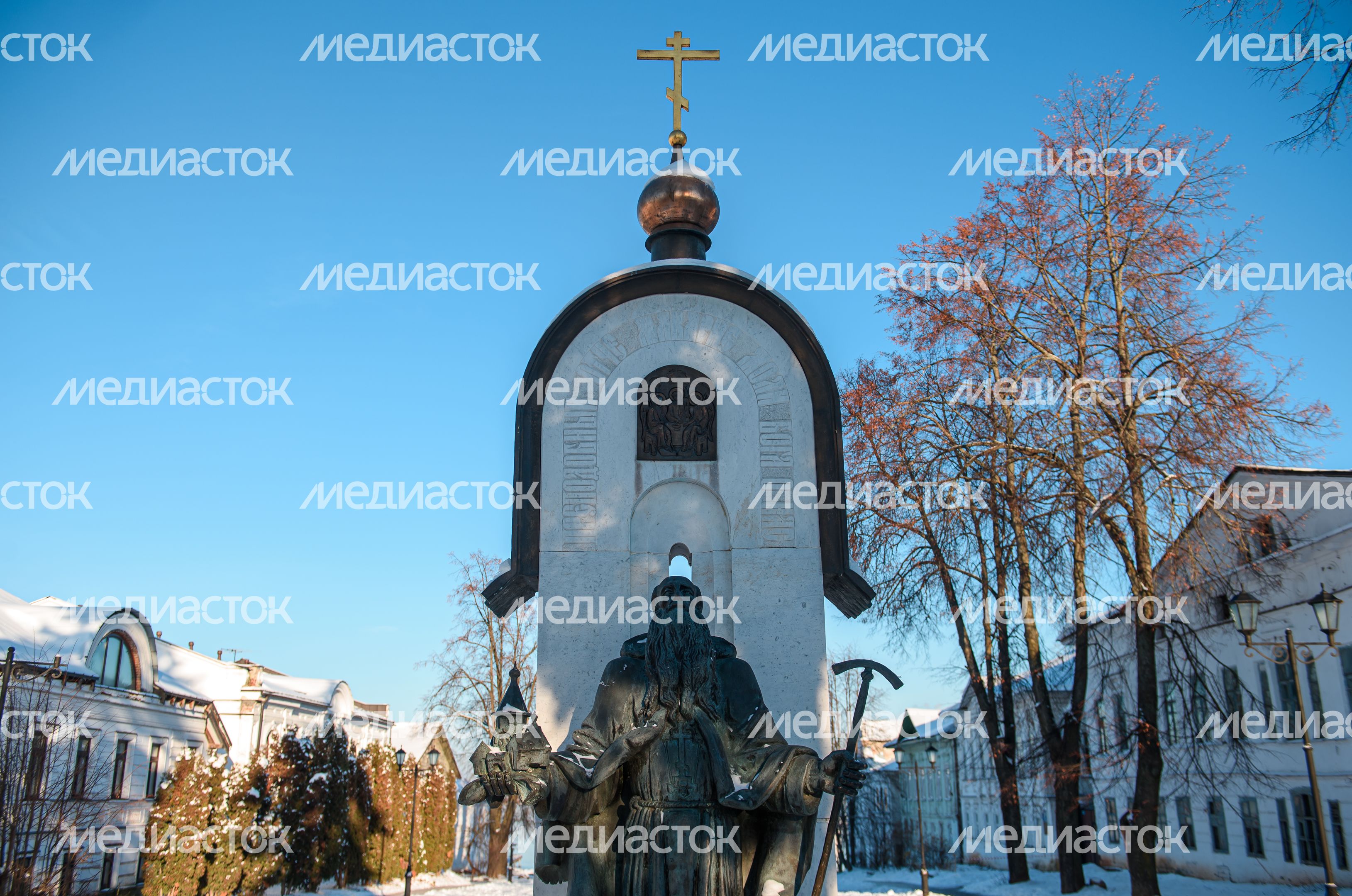 Зимние виды города Калязин