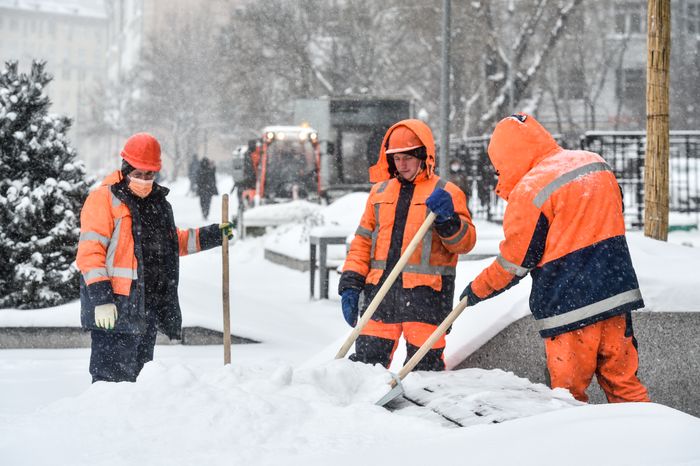 Снегопад в Москве