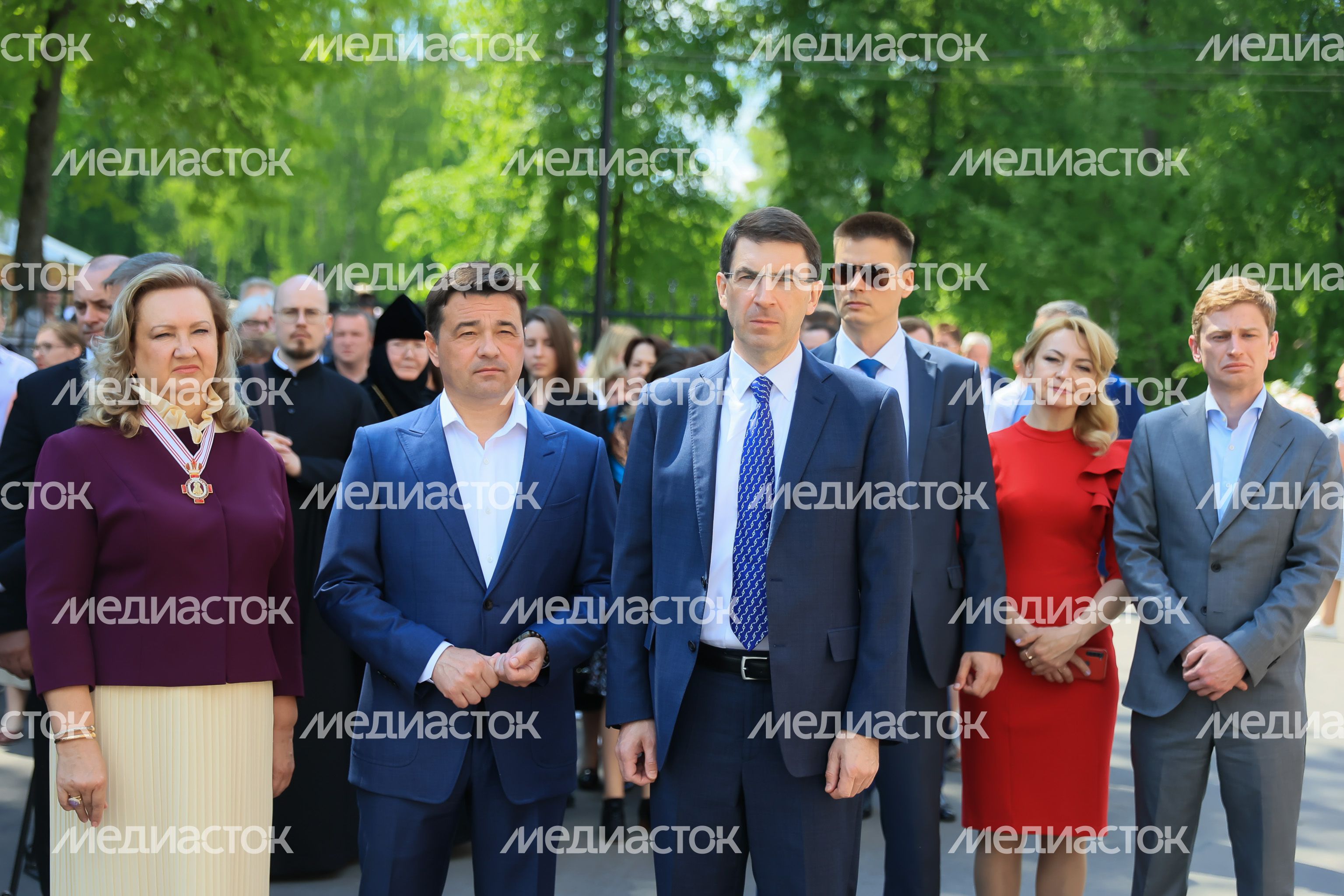Открытие Губернатором Подмосковья музея в селе Осташево