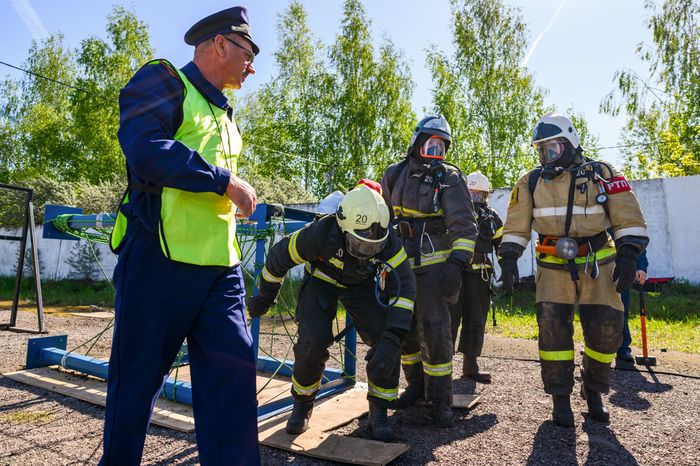 Соревнования спасателей в Ногинске Богородского округа