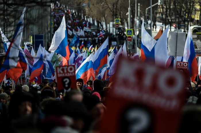 Марш памяти Бориса Немцова в Москве
