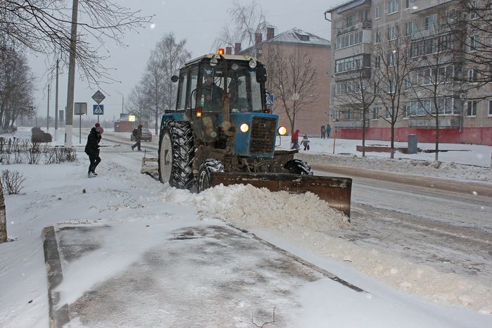 Снегопад в Шаховской