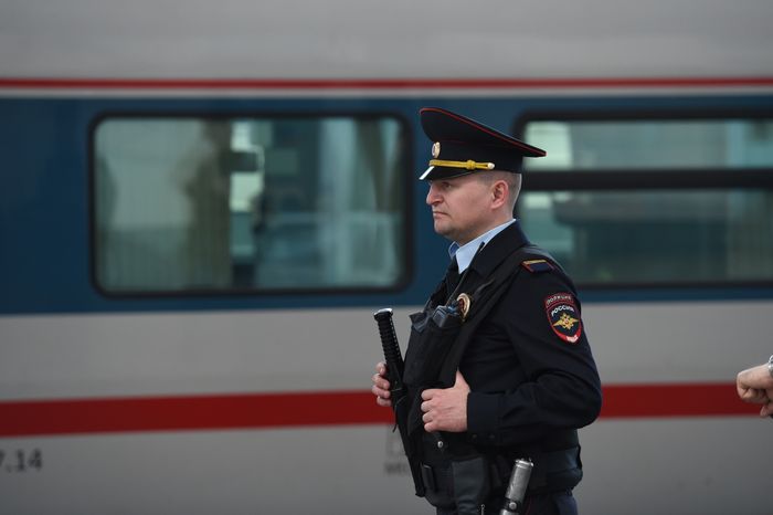 Столкновение поездов на Курском вокзале в Москве