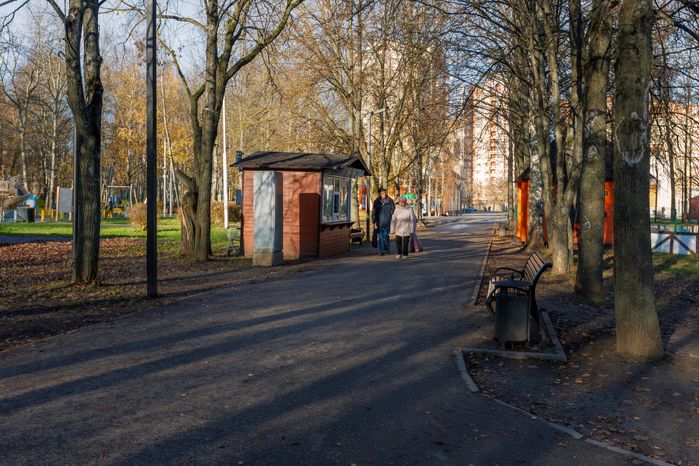 Городской парк культуры и отдыха Долгопрудного осенью