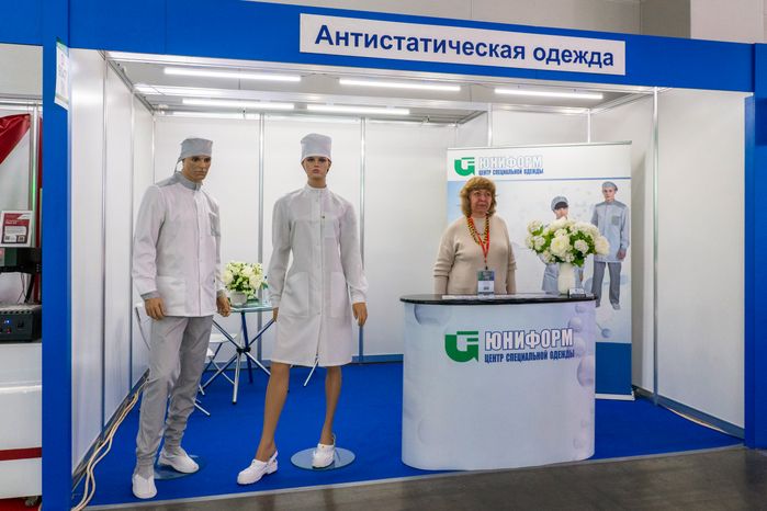 Антистатическая одежда на Международной выставке электроники в МВЦ «Крокус экспо» в Красногорске
