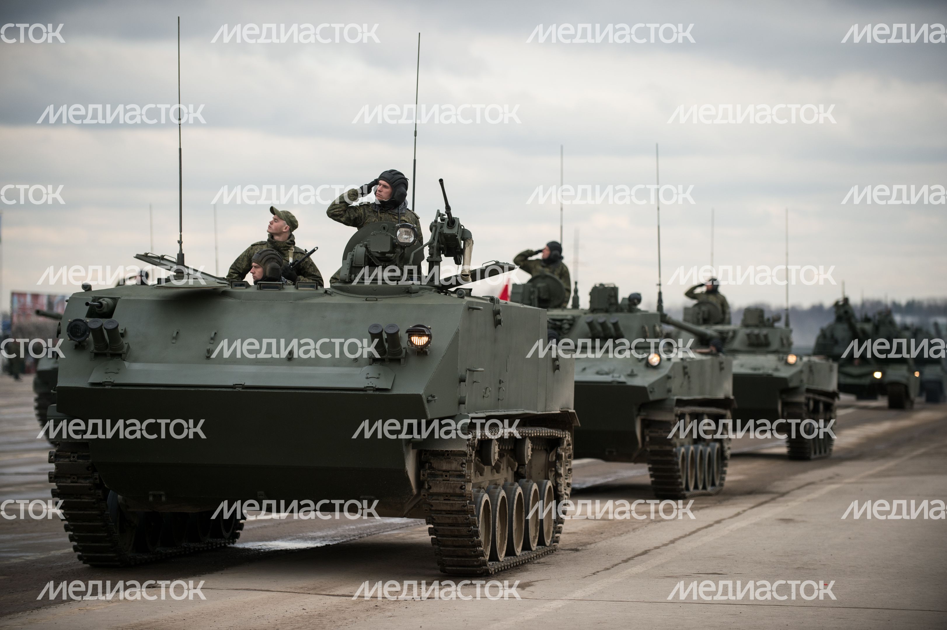 Репетиция Парада Победы в Алабино