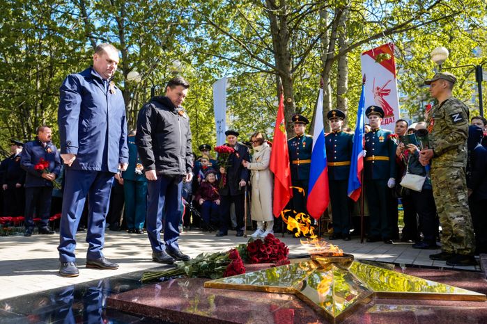 Зажжение Вечного огня в Королеве