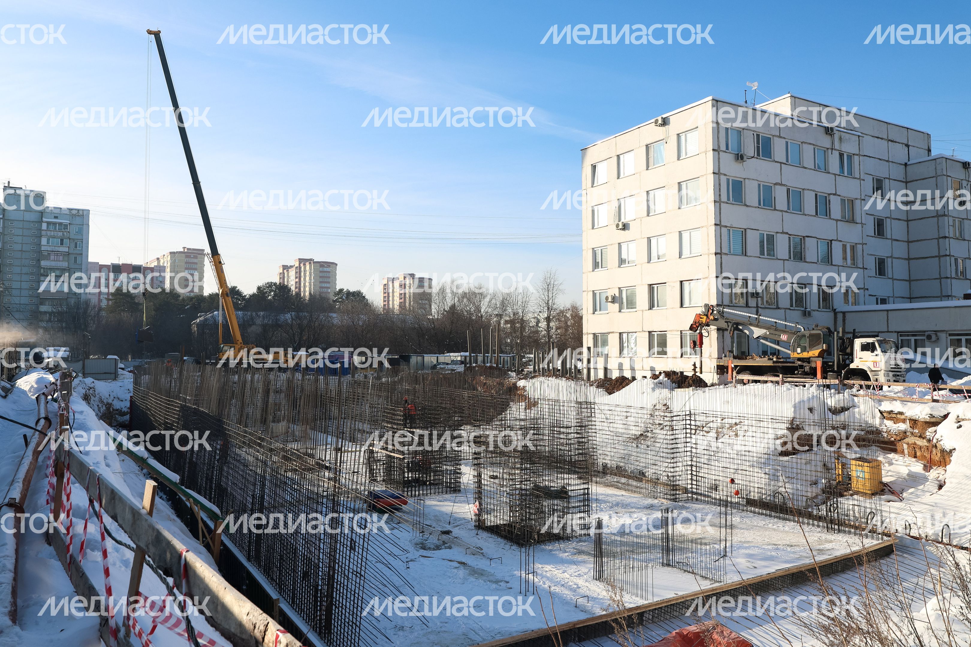 Строительство нового корпуса поликлиники №4 в Нахабино Строительство нового корпуса поликлиники №4 в Нахабино