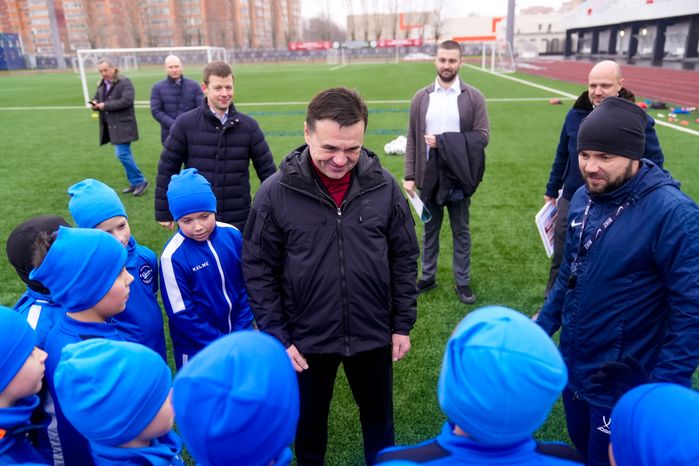 Андрей Воробьев посетил обновленный спорткомплекс "Орион" в Балашихе