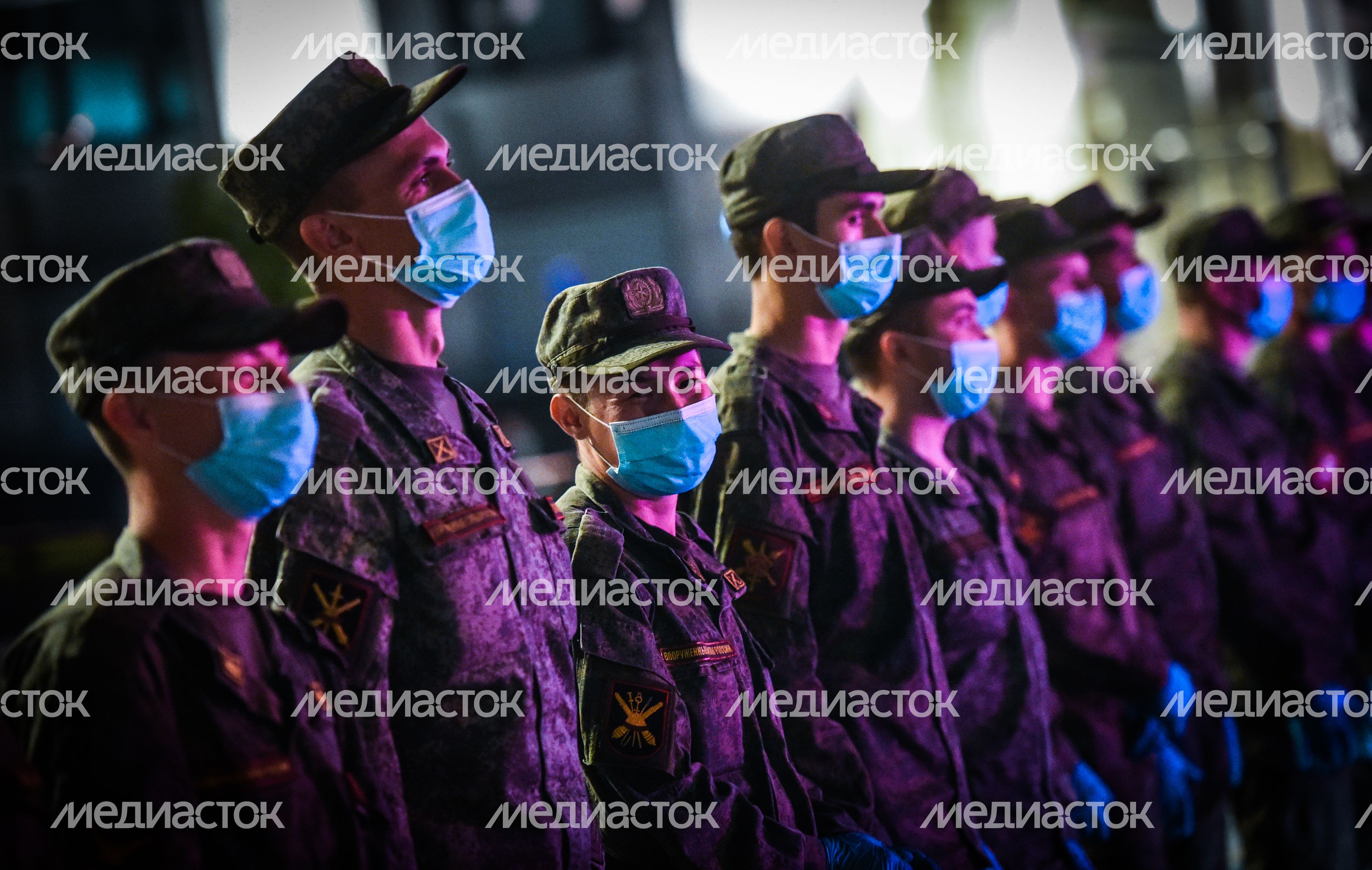 Пешая репетиция парада Победы в Москве