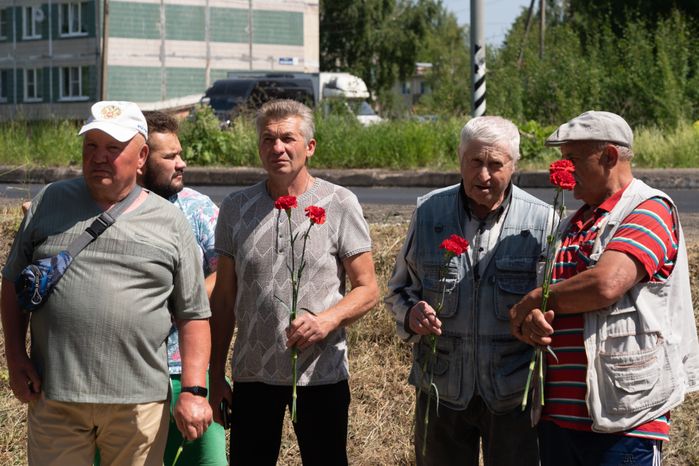 Деревня Слобода. Перезахоронение солдат ВОВ