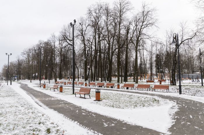 Лобня. Парк «Киово». Зима