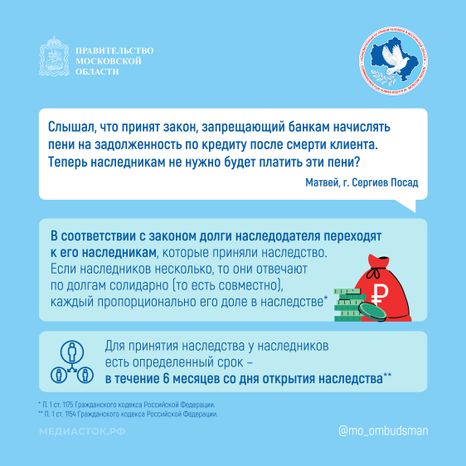 Пени по кредиту после смерти квадрат 01