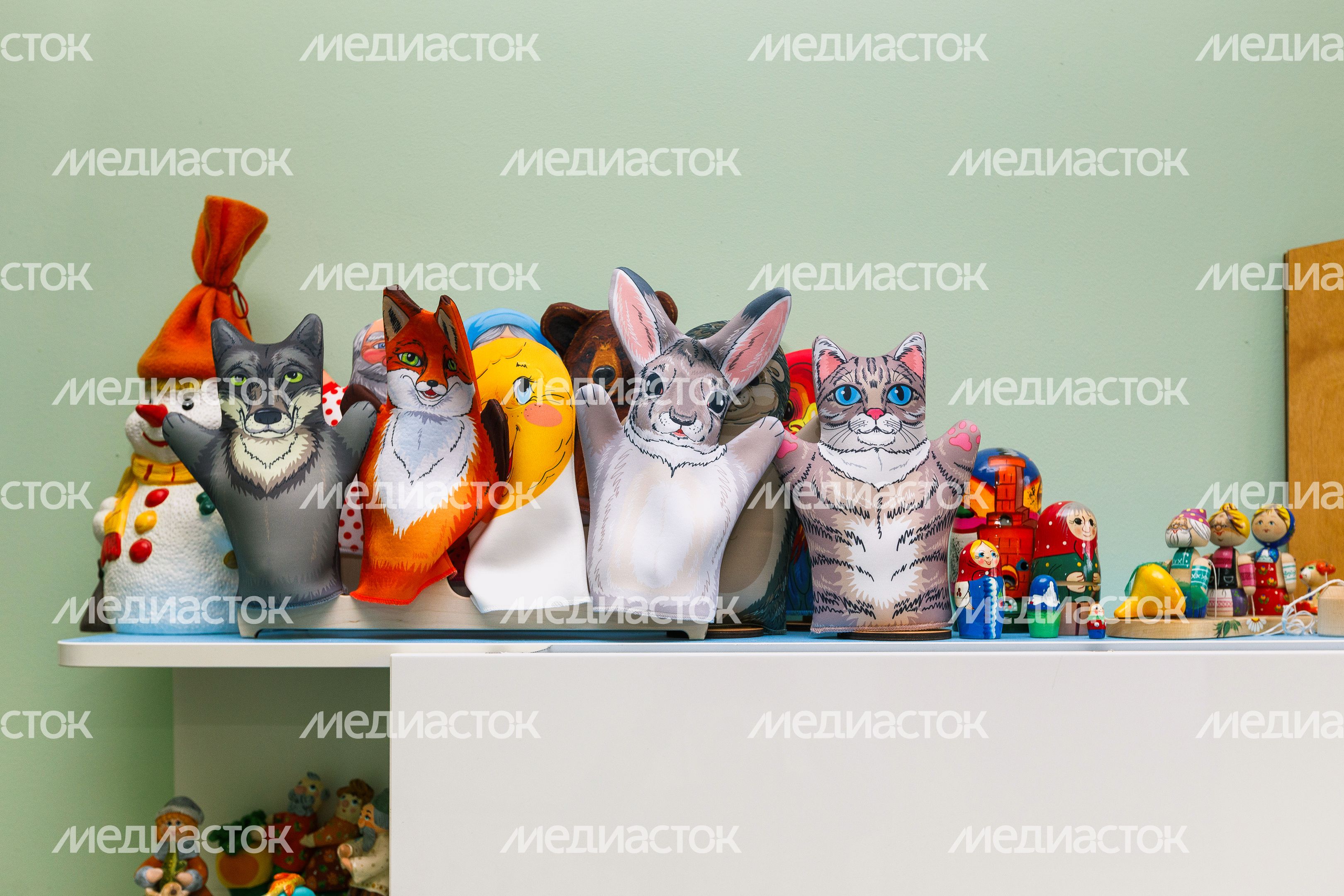 Игрушки для кукольного театра в детском саду «Котенок» из Химок Игрушки для кукольного театра в детском саду «Котенок» из Химок