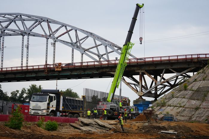 Строительство нового Рогачевского моста в Дмитровском округе