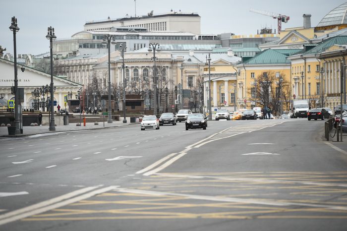 Москва во время режима всеобщей самоизоляции в связи с коронавирусом