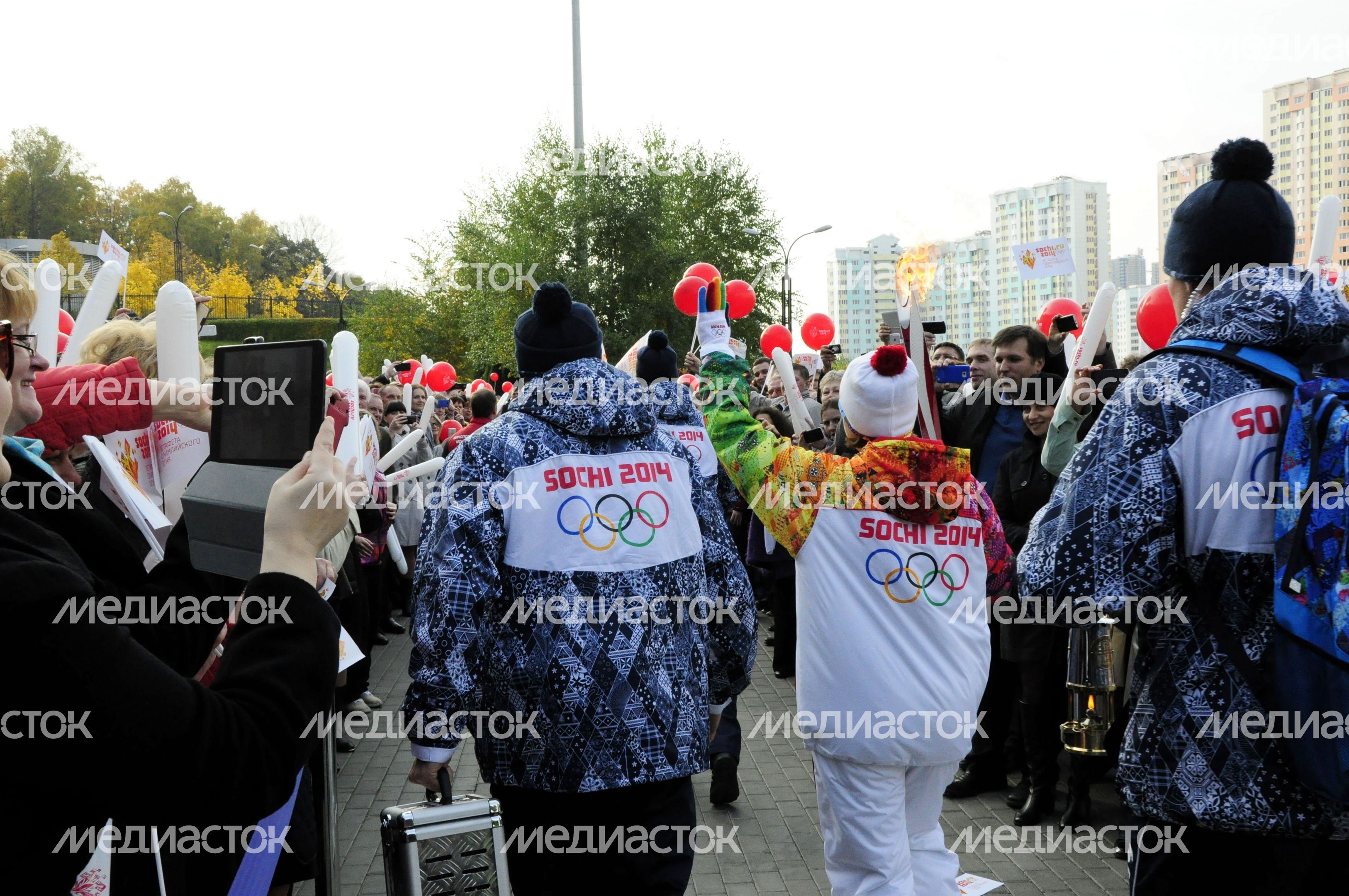 Олимпийский огонь в Красногорске
