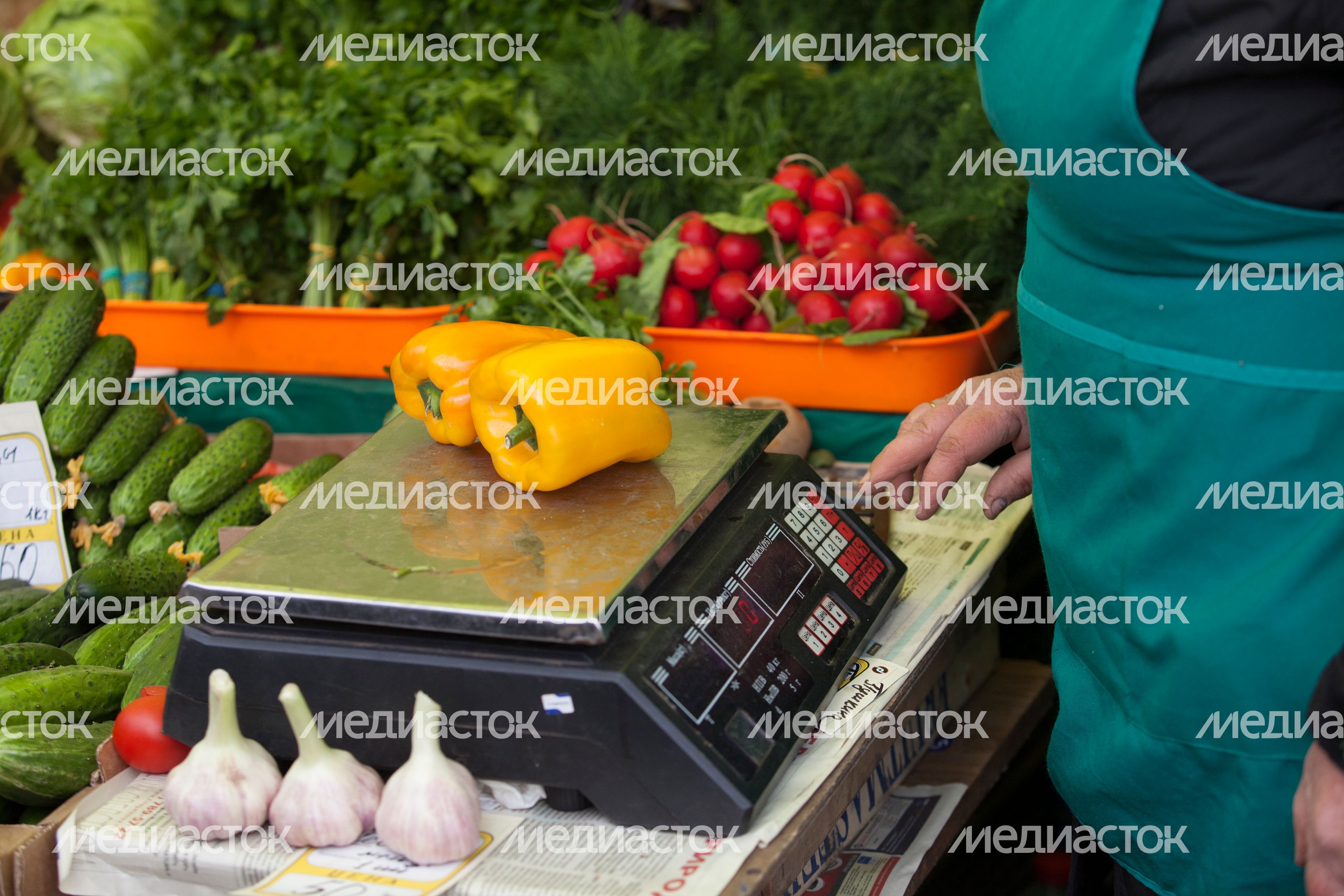 Продуктовый рынок в Москве