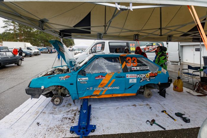 Открытие сезона ралли-кросса на гоночной трассе ADM Raceway в Мячково округа Люберцы