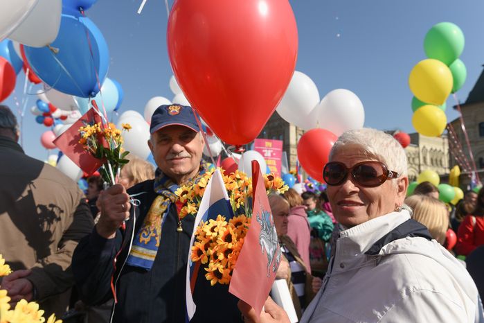 Первомайская демонстрация на Красной площади