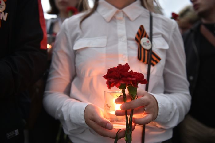 Акция «Вахта памяти. Вечный огонь – 2016» в День памяти и скорби в Москве