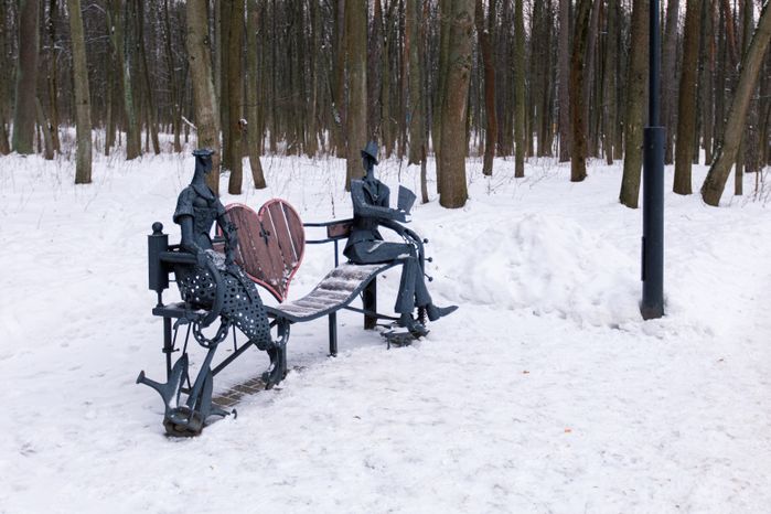 Красногорский городской парк зимой