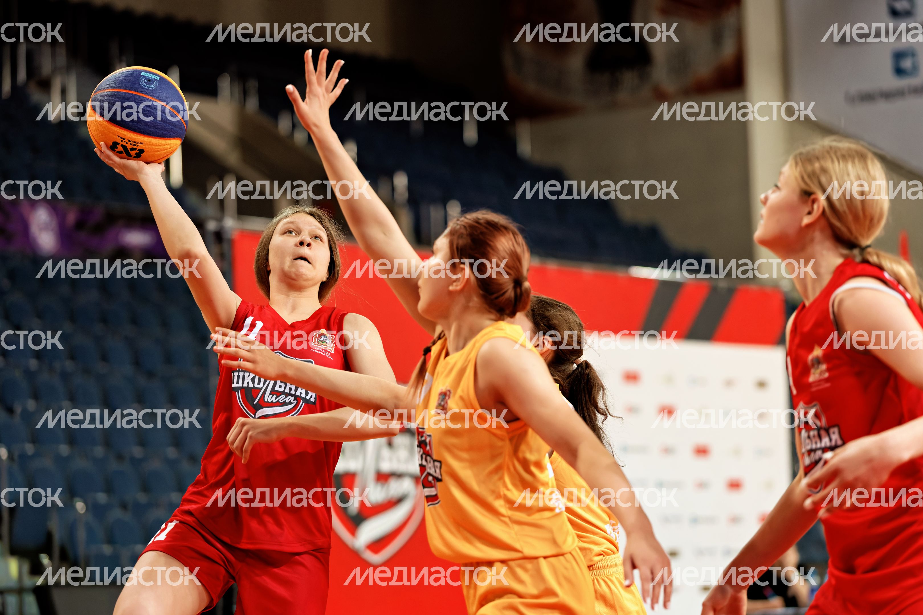 Единая школьная лига по баскетболу 3х3 во Дворце спорта «Видное» Ленинского округа