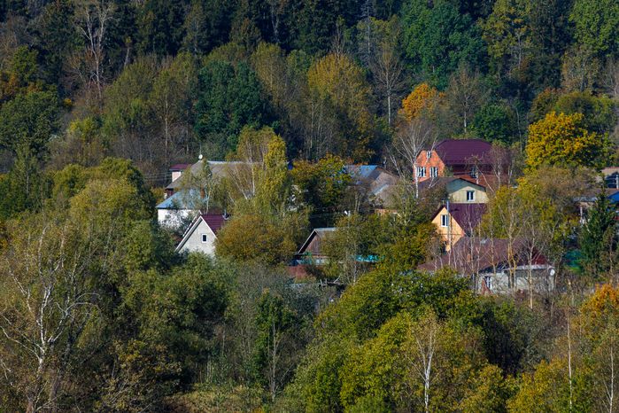 Дача в Подмосковье осенью