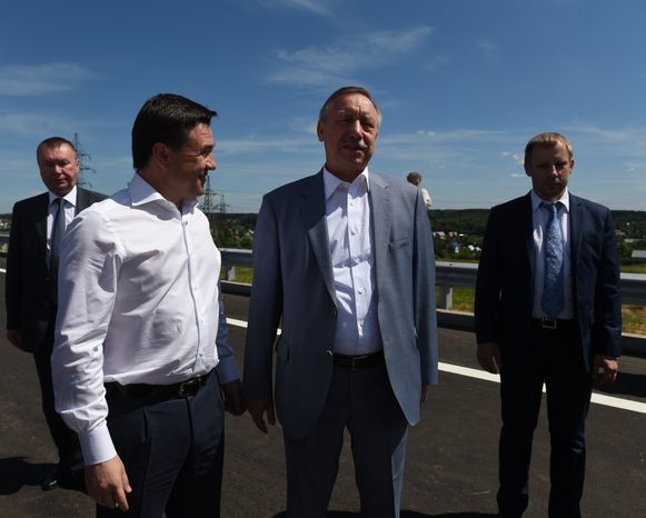 Губернатор Московской области Андрей Воробьев открыл путепровод в Солнечногорском районе