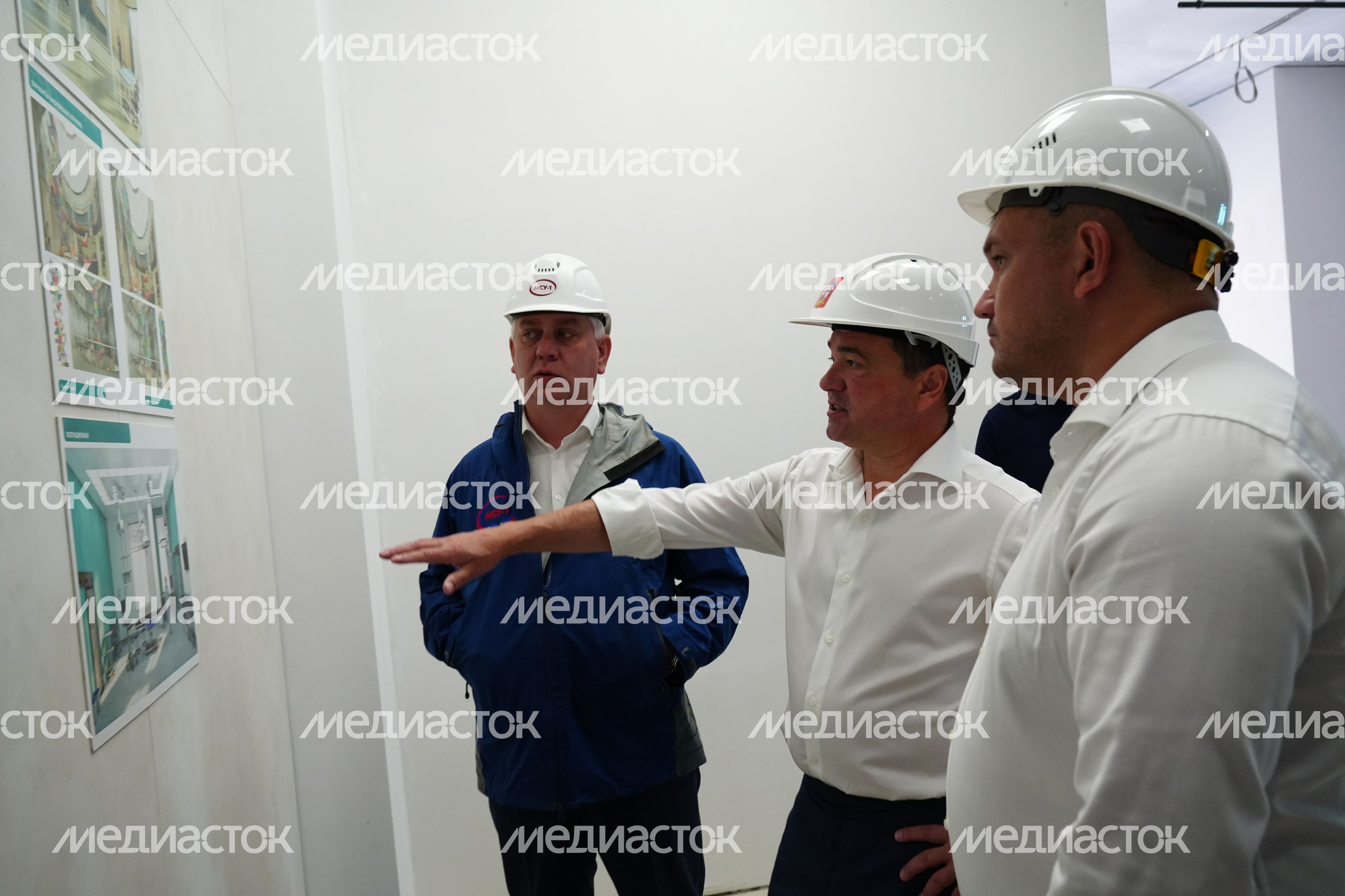 Проверка хода строительства детской областной больницы в Красногорске Губернатором Подмосковья
